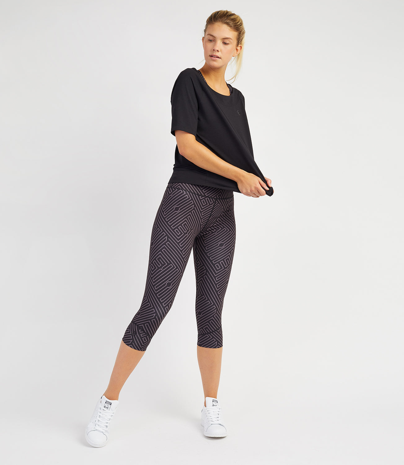 Capri Leggings Women s Georgia Capri Black PlayBrave Sports UK