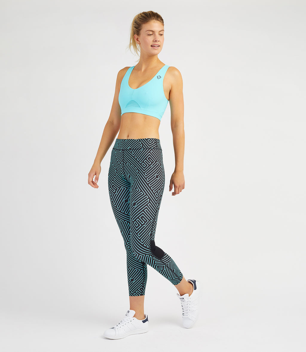 PLAY Blue Printed Sports Bra|151278201-Chambray-Blue