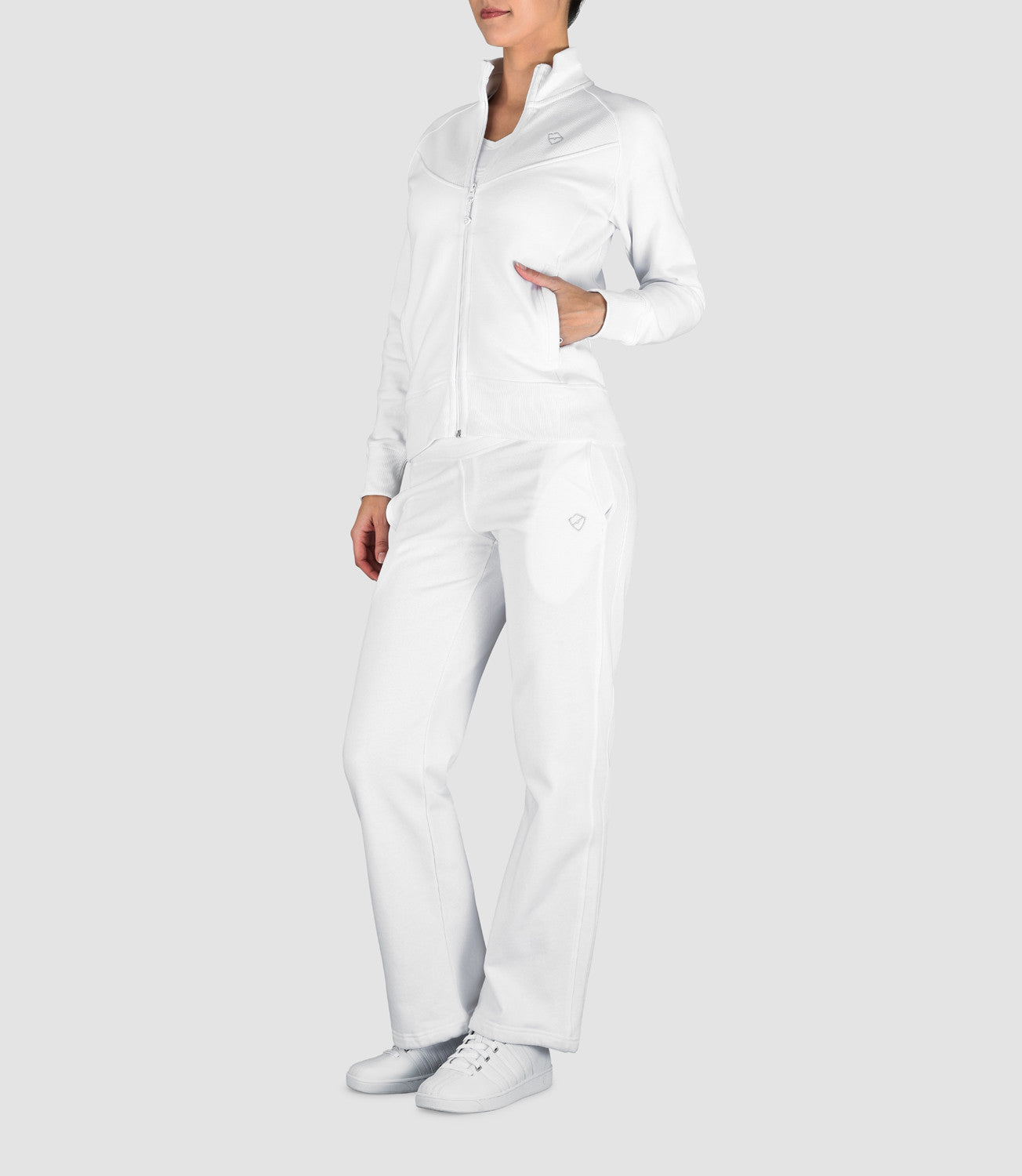 Jade Cotton Track Pant White White XS